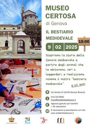 Il bestiario medioevale: laboratorio per bambini al muce